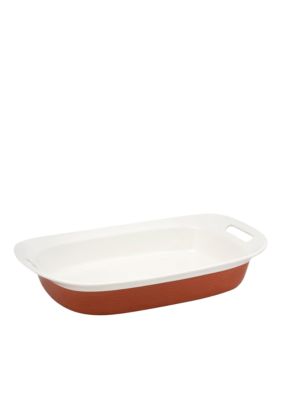 Corningware Etch 3qt. Oblong Baker in Brick Red - Online Only