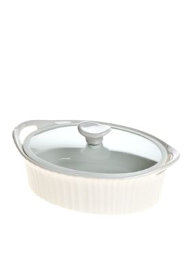 Corningware French White Oval 1.5-qt. Entree Baker with Quiet Close Lid - Online Only