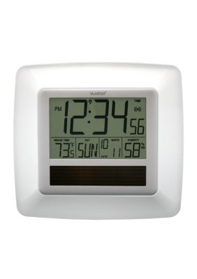 LaCrosse Technology Solar Atomic Digital Wall Clock - Online Only