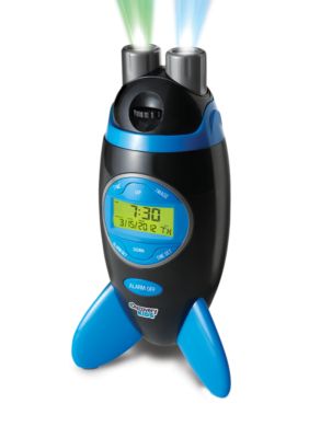 Discovery Kids Rocket Alarm Clock Lamp