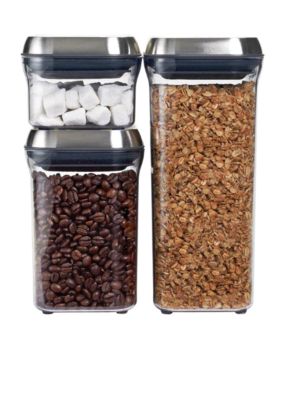 Oxo 3 pc Stainless Steel Pop Container Set