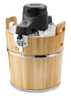 Sunbeam Wooden Bucket Ice Cream Maker 4-Quart FRSBWDBK