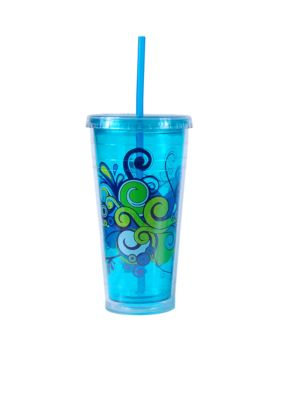 Cool Gear Blue Print Chiller 24-oz. Tumbler - Online Only 