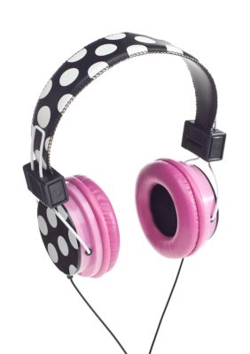 Vivitar iNeeda Headphones Polka Dot with Pink