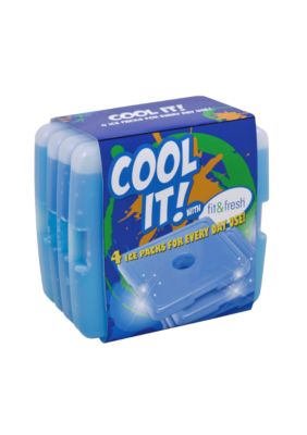 Fit & Fresh Cool Coolers Ice Packs Set Of 4