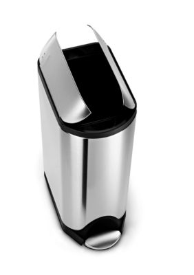 Simplehuman 45 Liter Butterfly Step Trash Can - Brushed Stainless
