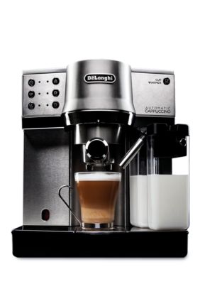 DeLonghi Die-Cast Pump Espresso Machine with Cappuccino Feature - EC860