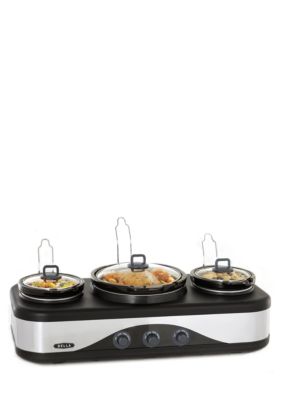 Bella Triple Slow Cooker 13666