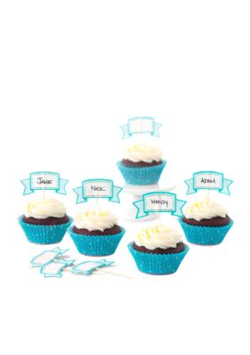 Sweet Creations by Good Cook 24-count Blue Dots Cupcake Papers & Toppers