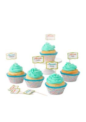 Sweet Creations by Good Cook 24-count Stripes Cupcake Papers & Toppers