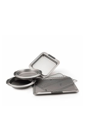 Anolon Advanced Nonstick Bakeware 5-Piece Bakeware Set with Silicone Grips