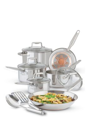 T-fal Stainless Steel Ultimate Copper Bottom 12PC Cook Set