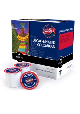Keurig Timothy's Colombian Decaf K-Cup 18 Count