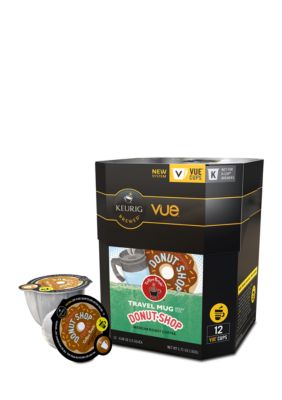 Keurig Coffee People Donut Shop Travel Mug Vue Pack 12 Count