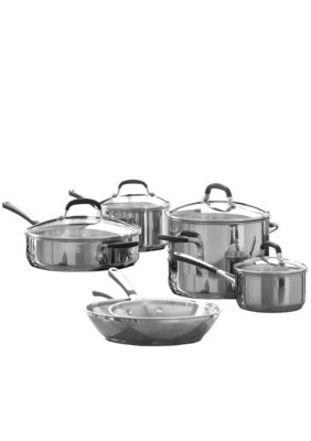 Calphalon&reg; Simply 10 pc. Stainless Cookware Set