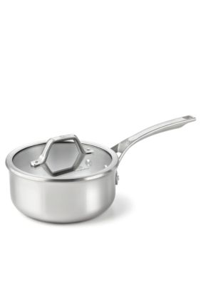 Calphalon AccuCore Stainless Steel 2.5 qt. Shallow Sauce Pan & Cover