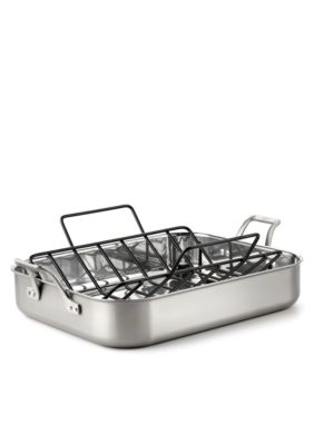 Calphalon AccuCore Stainless Steel 16-in. Roaster with Rack
