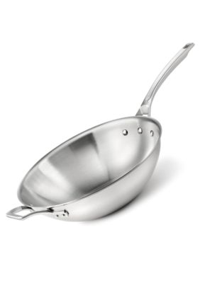 Calphalon AccuCore Stainless Steel 12-in. Flat Bottom Wok