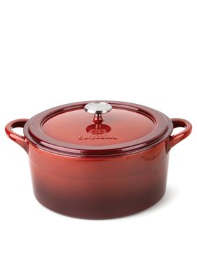 Calphalon Simply Cast Iron Enamel Red 7-qt. Dutch Oven - Online Only