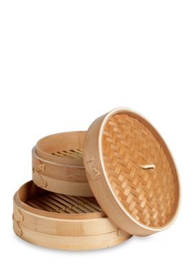 Tabletops Unlimited Infuse 2 Tier Bamboo Steamer - Online Only