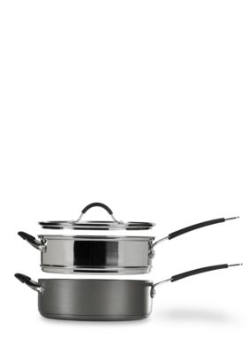 Tabletops Unlimited 3-piece Stax Living 5-qt. Non-Stick Multi-Funtion Cooking System - Online Only