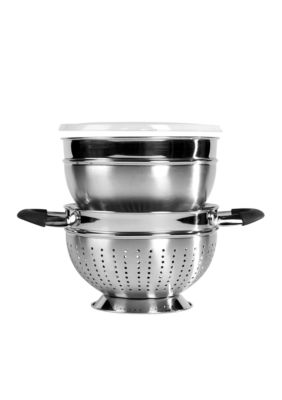 Tabletops Unlimited 3-piece Stax Living Multi-Funtion Stainless Steel Food Prep System - Online Only