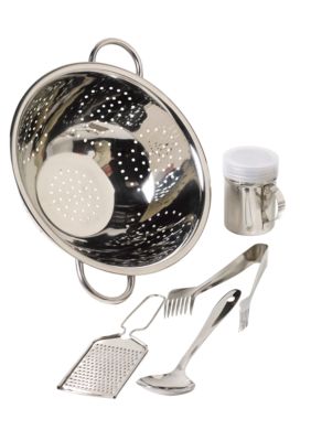 Tabletops Unlimited Vita Italiana 5pc Stainless Steel Pasta Set - Online Only