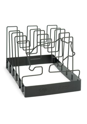Cooks Tools SpaceSaver Non-Stick Rib Rack with Basting Brush