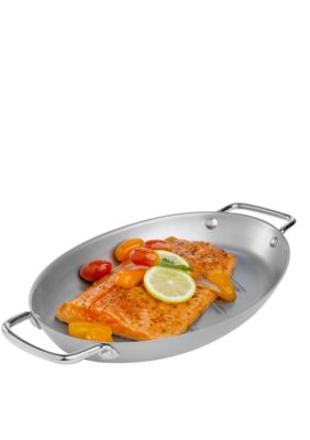 Cooks Tools Silver Nonstick Oval Pan