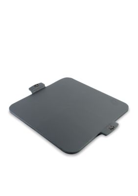 Cooks Tools Square Glazed Pizza Stone with Handles