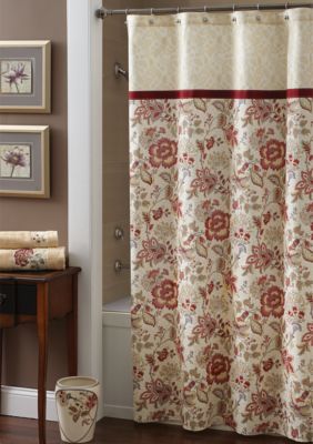 Croscill Romance Shower Curtain and Hooks - Sold Separately