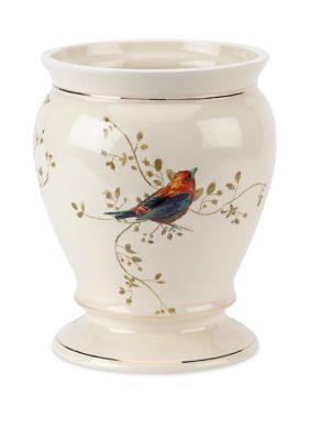Gilded Birds Wastebasket