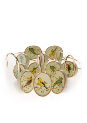 Gilded Birds Shower Curtain Hooks