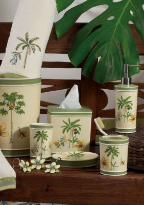 Avanti Catesby Palm Collection Bath Accessories, Shower Curtain, and Rug - Online Only