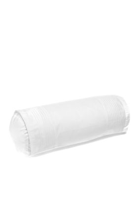 Crisp White Simplicity Stitch Neckroll Pillow 8-in. x 20-in.