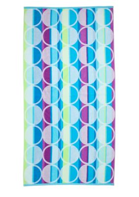 Home Accents Jacquard Retro Dot Beach Towel
