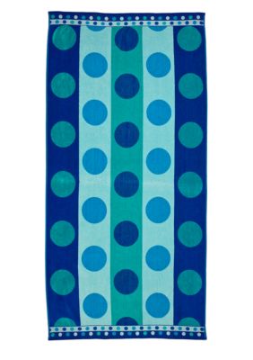 Home Accents Jaquard Dotted Stripe Beach Towel