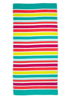 Home Accents Jacquard Sorbet Stripe Beach Towel