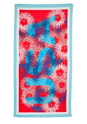 Home Accents Fireworks Print Beach Towel