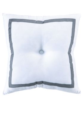 Ikat Square Border Decorative Pillow 18-in. x18-in.
