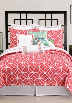 Trina Turk Trellis Coral Bedding Collection