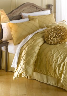 Home Accents&reg; Pintuck Bedding Collection - Gold