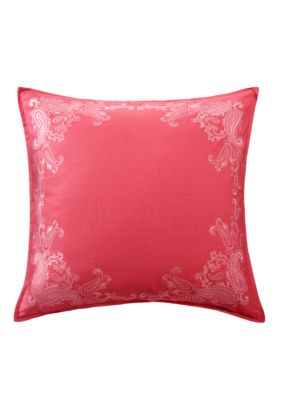 Gramercy Paisley Hot Pink Euro Sham- 26-in. x 26-in.