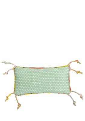 Jaipur Green Oblong Decorative Pillow 9-in. x 18-in.