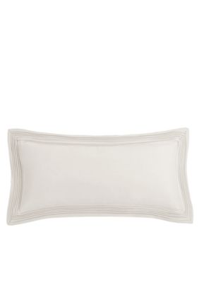 Brushstroke Ivory Oblong Decorative Pillow 10-in. x 25-in.