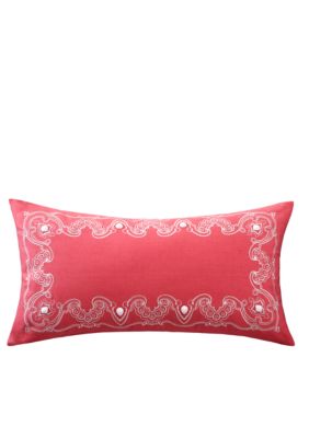 Gramercy Paisley Hot Pink Oblong Decorative Pillow 11-in. x 20-in.