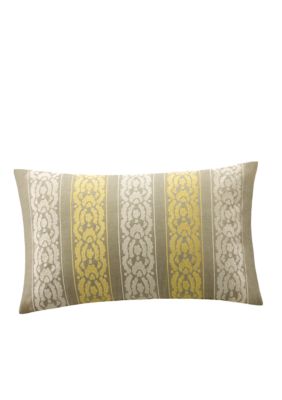Tan Multi Colored Oblong Pillow 10-in. x 20-in.