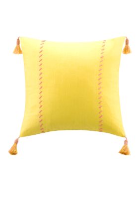 Yellow Square Pillow 16-in. x 16-in.