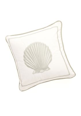 Brisbane Shell Decorative Pillow 16-in. x 16-in.