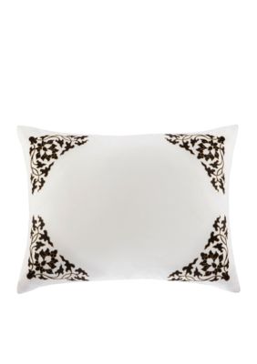 Silk Road White Standard Sham 20-in. x 26-in.